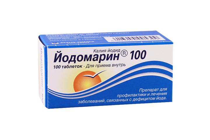 Йодомарин 100 0,1мг табл №100