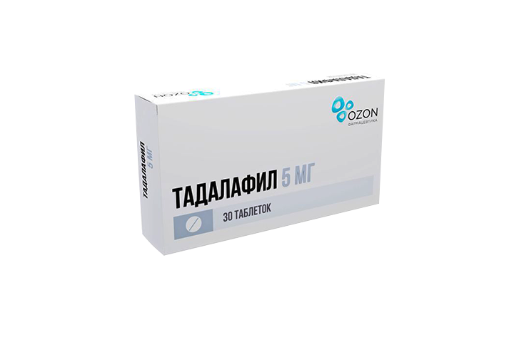 Тадалафил 5мг табл п/пл/о №30