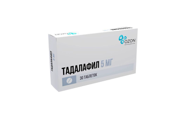 Тадалафил 5мг табл п/пл/о №30