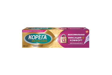 Корега Экстра сила Крем д/фикс зубных протезов Максимальная фикс/Комфорт 40г нейтрал