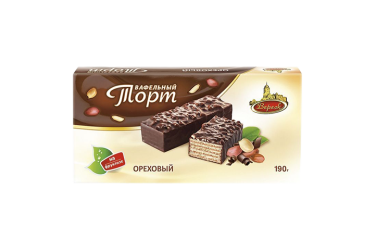 Торт вафельный Старый Замок Ореховый на фруктозе 190г