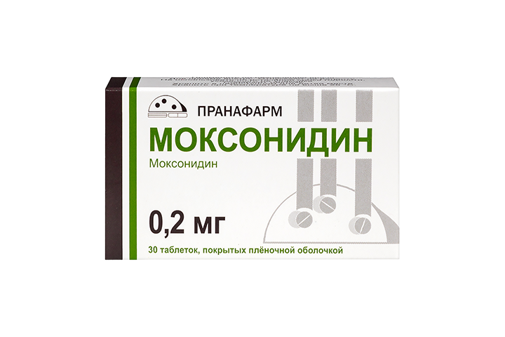 Моксонидин 0,2мг табл п/пл/о №30