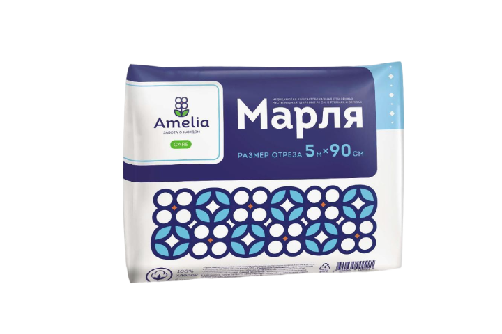 Марля 5м х 90см Амелия