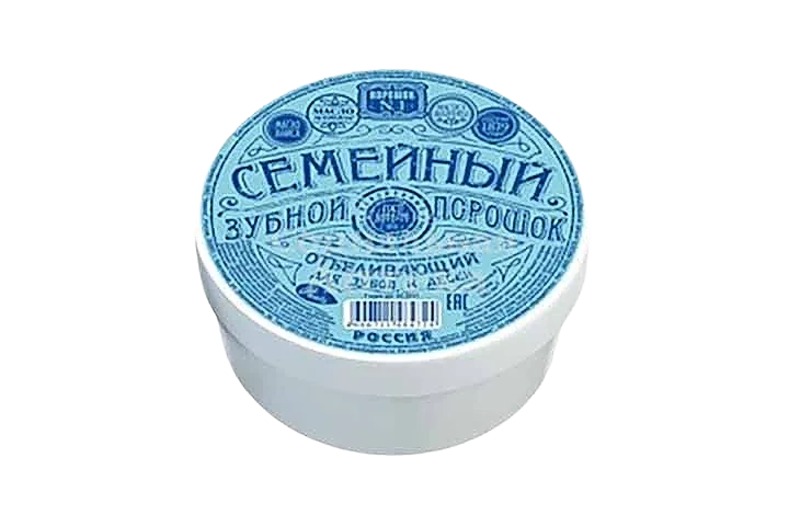 Зубной порошок Семейный отбел 140г