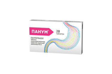 Панум 40мг табл п/о кш/раств №28