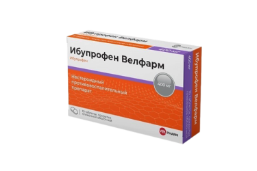 Ибупрофен Велфарм 400мг табл п/пл/о №10