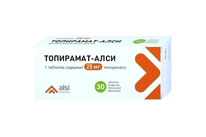 Топирамат-АЛСИ 25мг табл п/пл/о №30