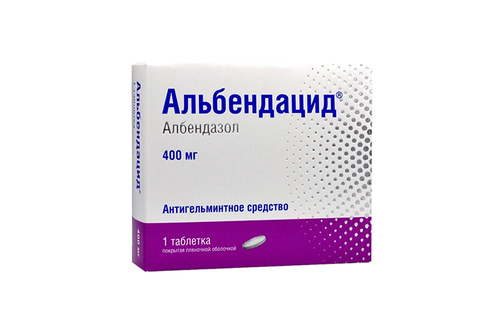 Альбендацид 400мг табл п/пл/о №3