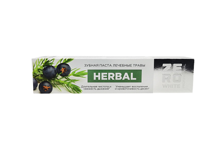 ZeroWhite Зубная паста Herbal лечебные травы 100г