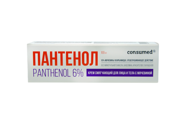 Пантенол 6% Крем д/лица/тела смягч с мочевиной 100мл Консумед
