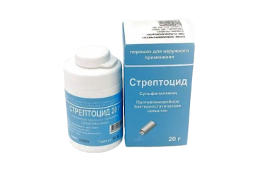 Стрептоцид пор д/нар прим 20г бан/дозат