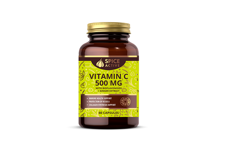 Spice Active Витамин С 500 биофлавоноиды/имбирь капс №60