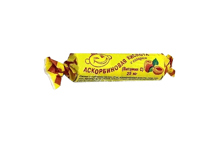 Аскорбиновая к-та крутка с/сах табл №10 персик