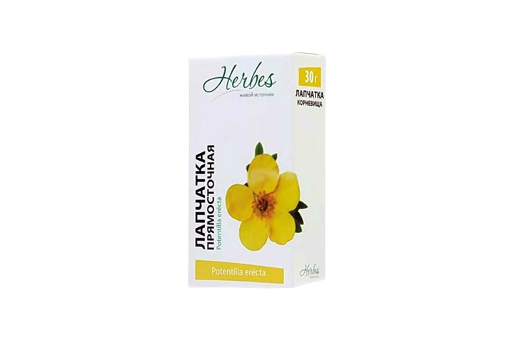 Лапчатка прямостоячая корневища 30г
