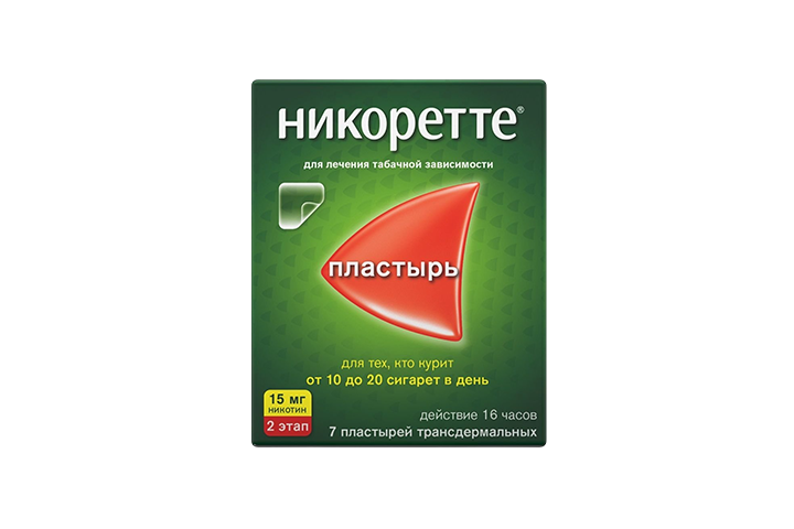 Никоретте ТТС-пластырь 15мг/16ч саше №7