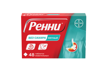 Ренни б/сах табл жев №48 мята