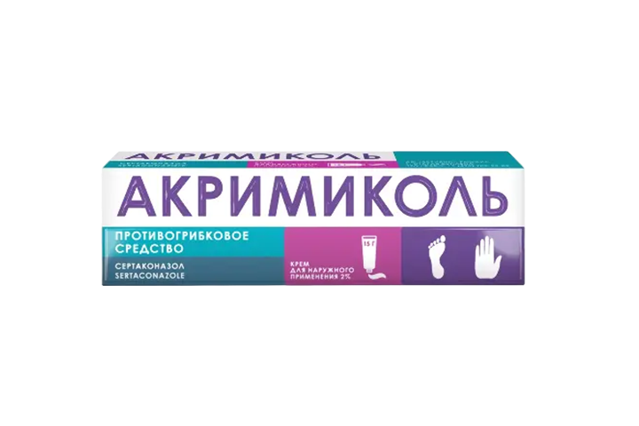 Акримиколь 2% крем д/нар прим 15г