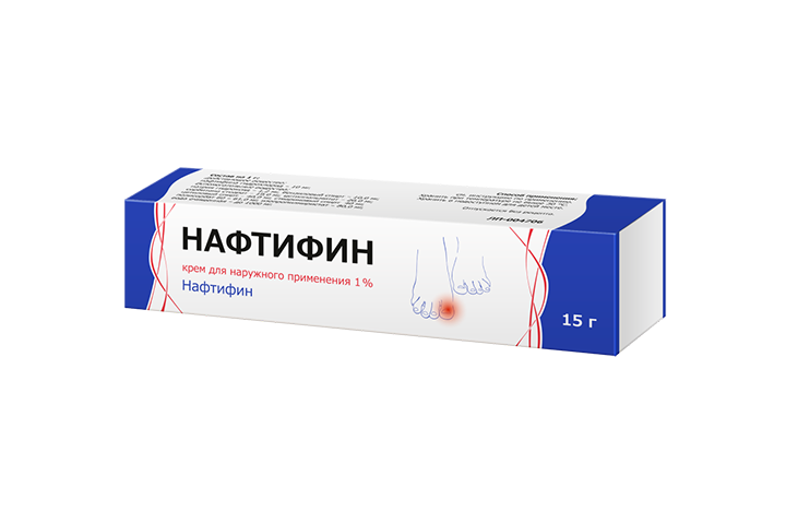 Нафтифин 1% крем д/нар прим 15г