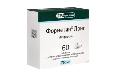 Форметин Лонг 750мг табл п/пл/о пролонг №60