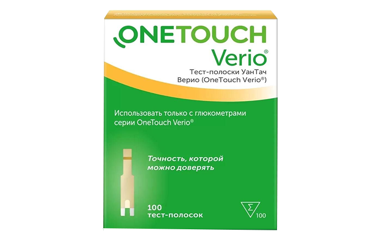 Тест-полоски One touch Verio 100шт