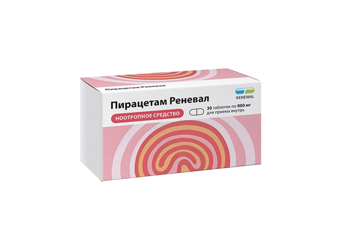 Пирацетам Реневал 800мг табл п/пл/о №30