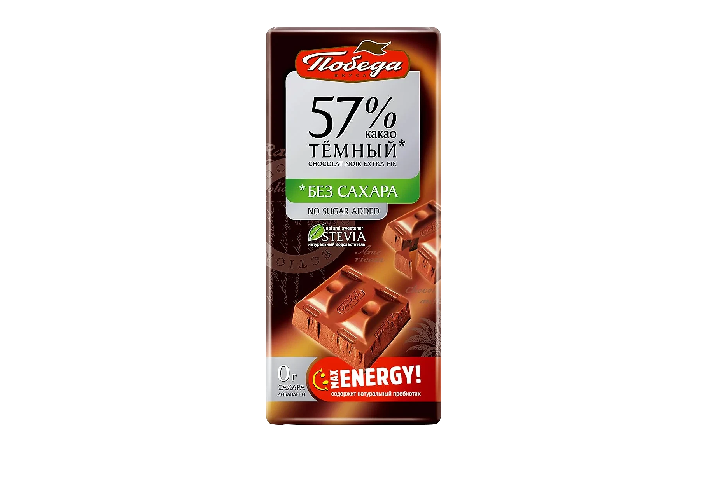 Шоколад Темный б/сах 57% какао 100г