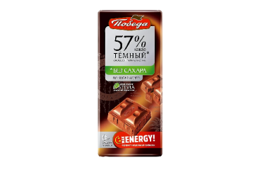 Шоколад Темный б/сах 57% какао 100г