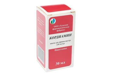 Кордиамин 250мг/мл капли д/пр внутрь 30мл