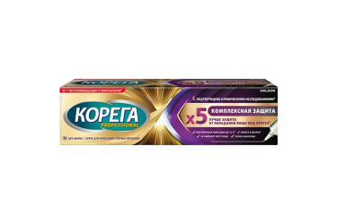 Корега Профэшнл Крем д/фикс зубных протезов Комплекс защита 40г