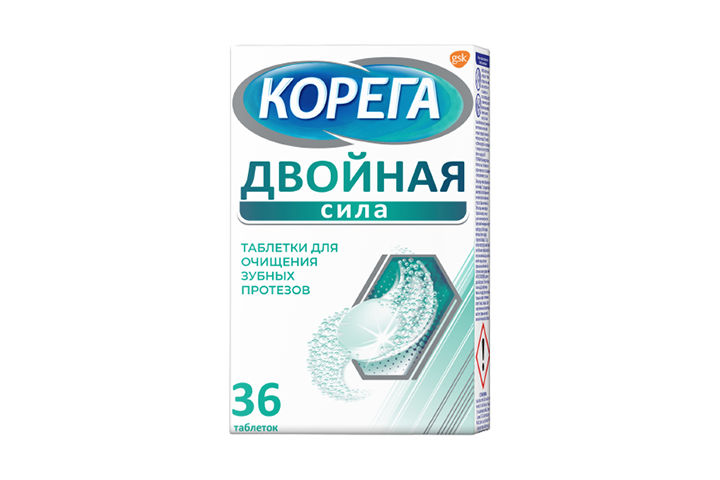 Корега табл д/очищ зубных протезов Двойная Сила №36