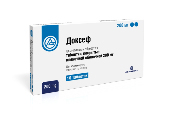 Доксеф 200мг табл п/пл/о №10