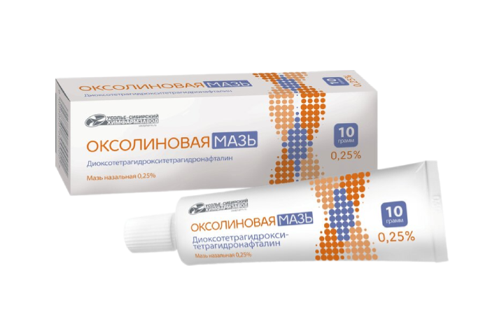 Оксолин 0,25% мазь наз 10г