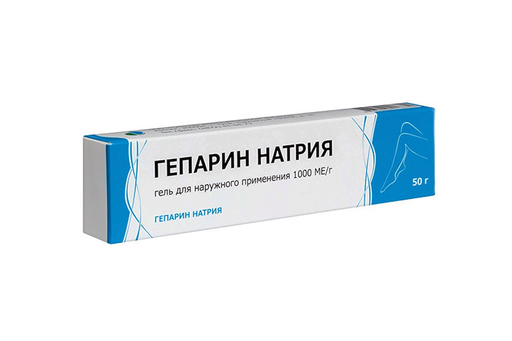 Гепарин натрия 1000МЕ/г гель д/нар прим 50г