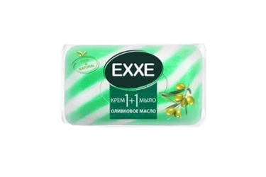 EXXE Крем+мыло 1+1 Оливковое масло 80г зелен