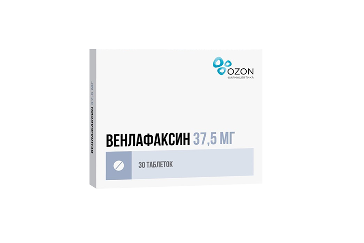 Венлафаксин 37,5мг табл №30