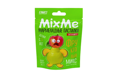 MixMe Витамин С мармелад Фруктовый микс 58,5г яблоко/персик/груша
