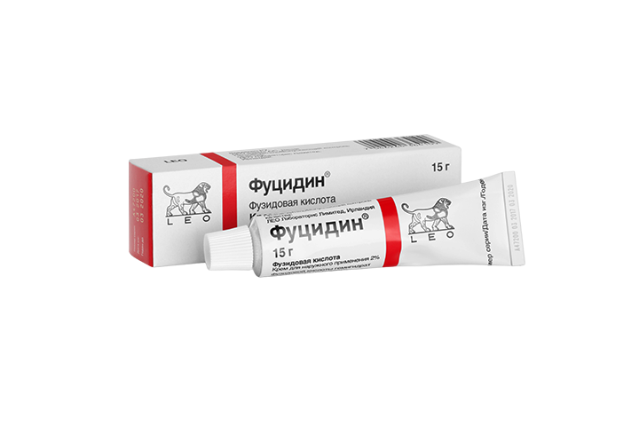 Фуцидин 2% крем д/нар прим 15г