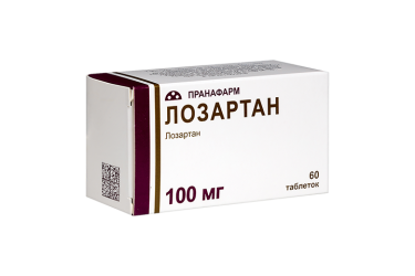 Лозартан 100мг табл п/пл/о №60
