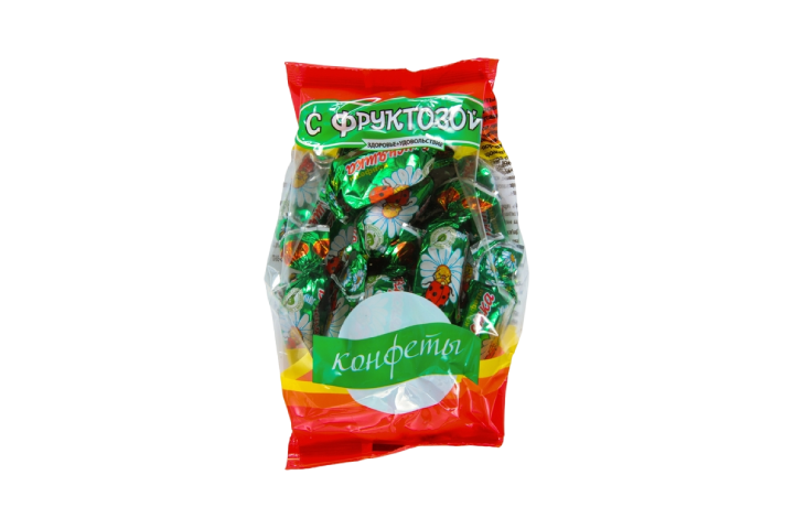 Конфеты Фруктозов Вкусняшка глазир с фруктозой 185г