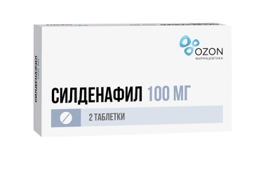 Силденафил 100мг табл п/пл/о №2