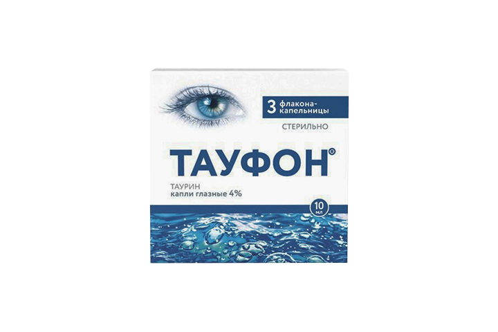 Тауфон 4% гл капли 10мл фл/кап №3