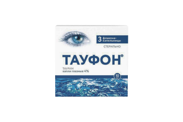 Тауфон 4% гл капли 10мл фл/кап №3
