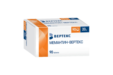 Мемантин-ВЕРТЕКС 20мг табл п/пл/о №90