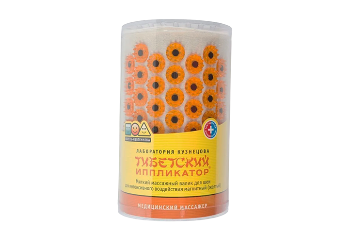 Массажер-ипплик мед Тибетский магнитный (желтый)