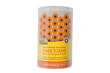 Массажер-ипплик мед Тибетский магнитный (желтый)