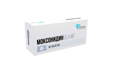 Моксонидин 0,4мг табл п/пл/о №60