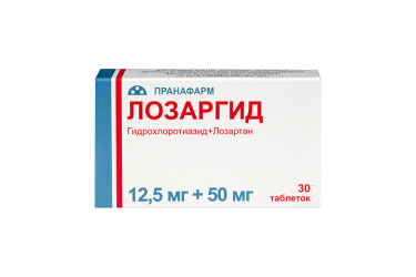 Лозаргид 12,5мг+50мг табл п/пл/о №30
