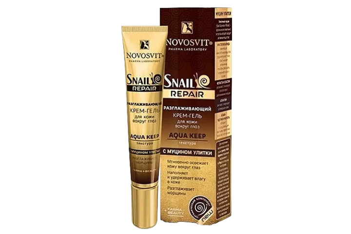 Новосвит Snail Repair Крем-гель д/кожи в/глаз разглаж с муцином улитки 20мл