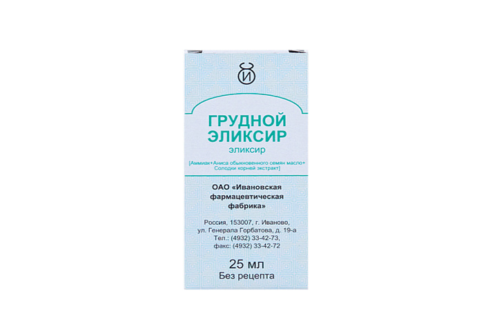 Грудной эликсир 25мл инд/уп