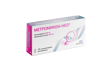 Метромикон-Нео 500мг+100мг супп ваг №14